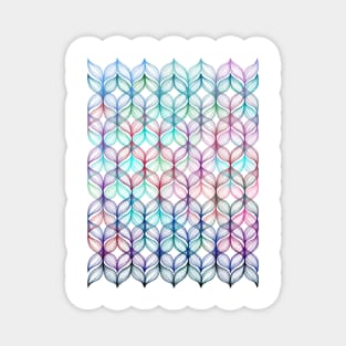 Mermaid's Braids - a colored pencil pattern Magnet