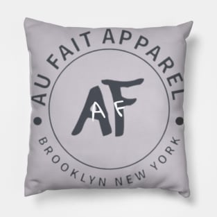 Au Fait Brooklyn New York Gray Pillow