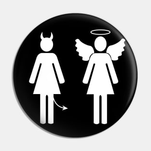 Angel and demon couple Pin