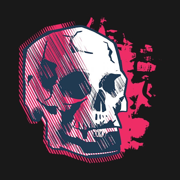 Pink Skull by EarlAdrian