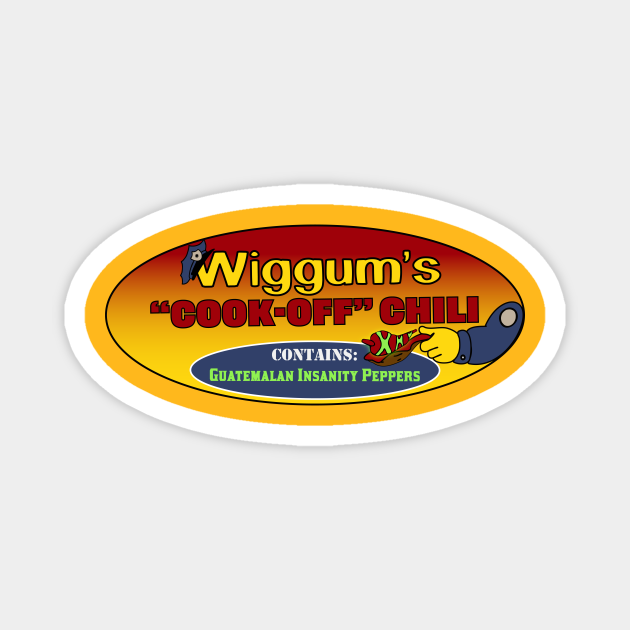 Wiggums CookOff Chili Simpsons TeePublic