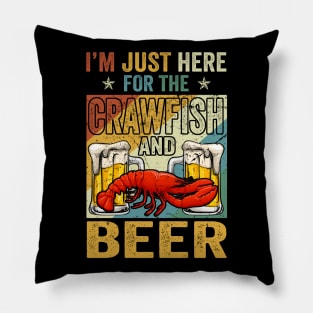 Crawfish And Beer Pillow