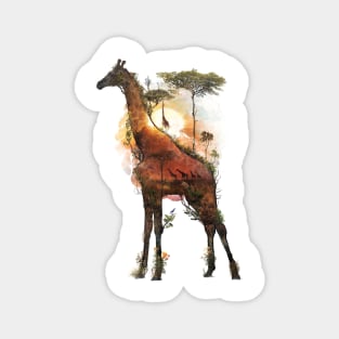 Giraffe Surreal Magnet