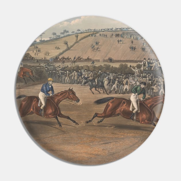 Leamington Grand Steeple Chase - Marqs of Waterford on Monarch by Charles Hunt Pin by Classic Art Stall