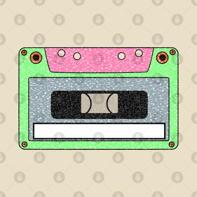 Cassette Tape Name Tag by TheOuterLinux