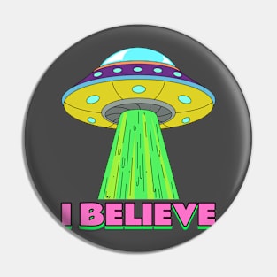 I believe in Ufo Pin