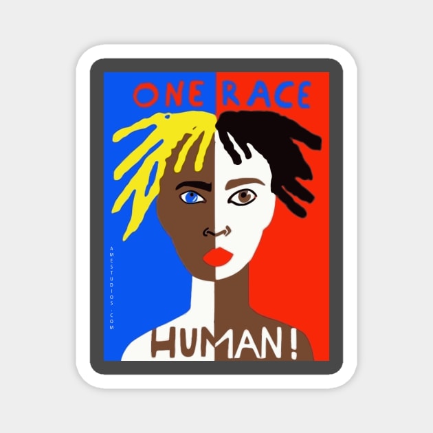 One Race: Human! Magnet by AME_Studios