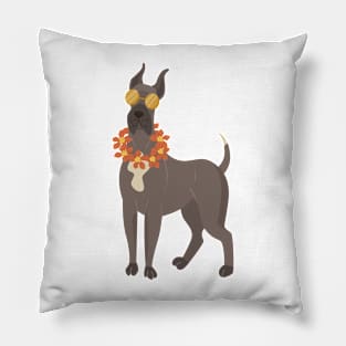 great dane sun glass Pillow