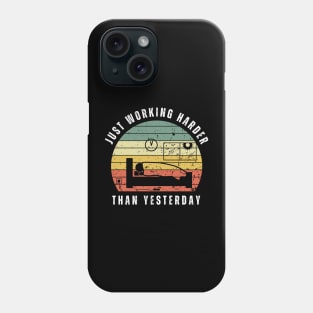 Lazy working from home - sleeping Phone Case