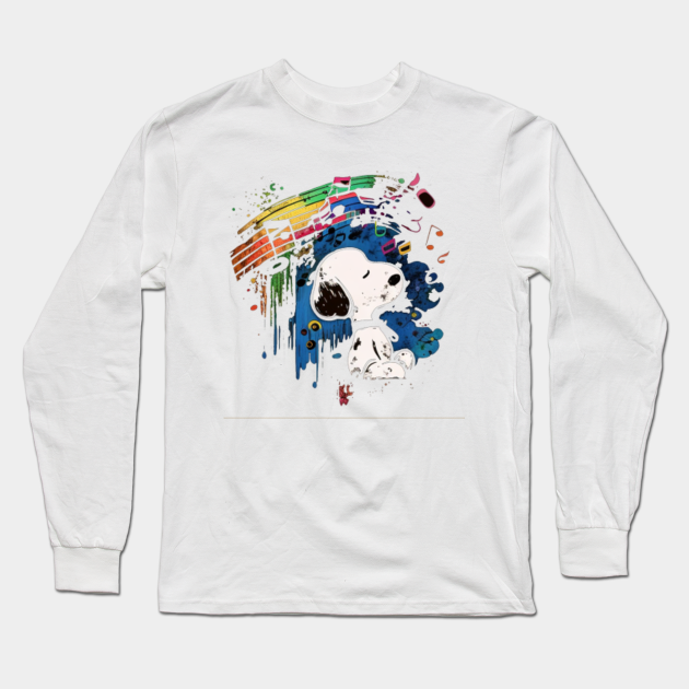 Discover snoopy abstract music - Snoopy - Long Sleeve Shirt