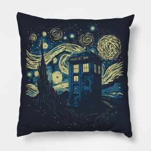 The Starry Tardis Pillow