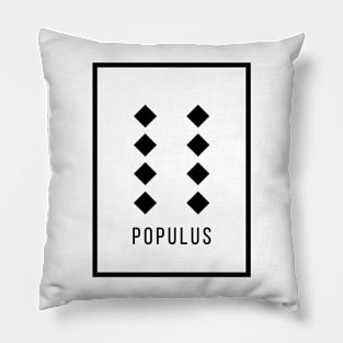 Populus Geomantic Figure Pillow