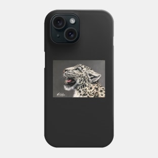 Snow Leopards Roar Phone Case