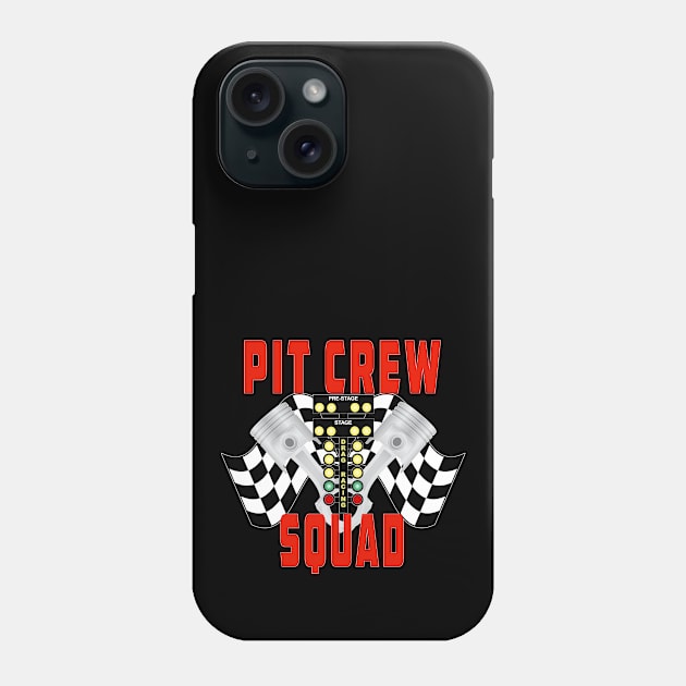 Pit Crew Squad Phone Case by Rosemarie Guieb Designs