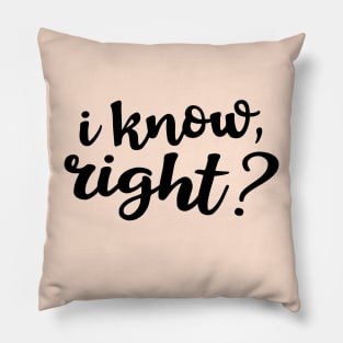 I know, right? Pillow