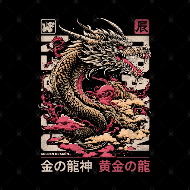 Japanese Aesthetic Dragon by susanne.haewss@googlemail.com