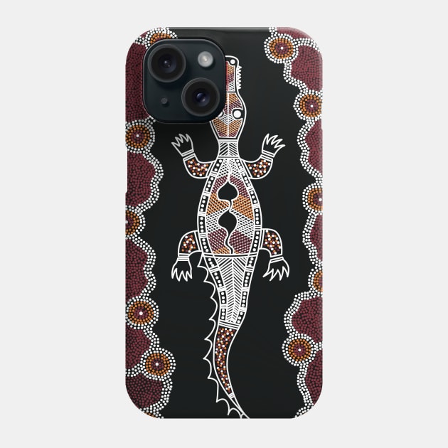 Aboriginal Art - Croc Phone Case by hogartharts