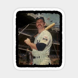 Thurman Munson in New York Yankees, 1976 Magnet