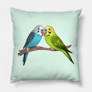 Cute Budgies Pillow