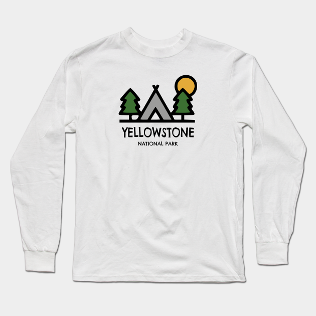 yellowstone national park long sleeve t shirts