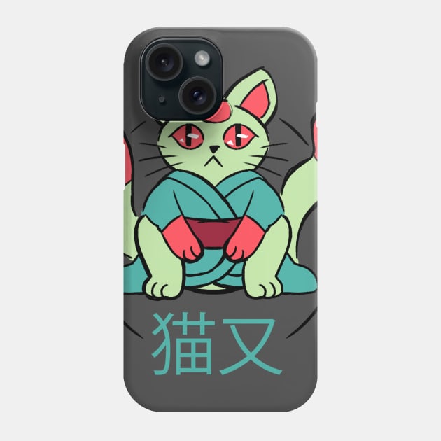 Bakeneko COLOR ver. Phone Case by Pikipouet