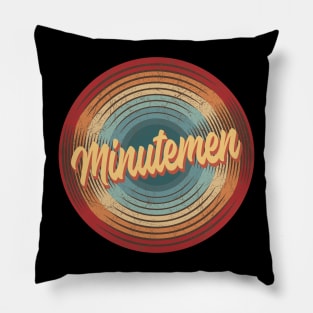 Minutemen Vintage Circle Pillow