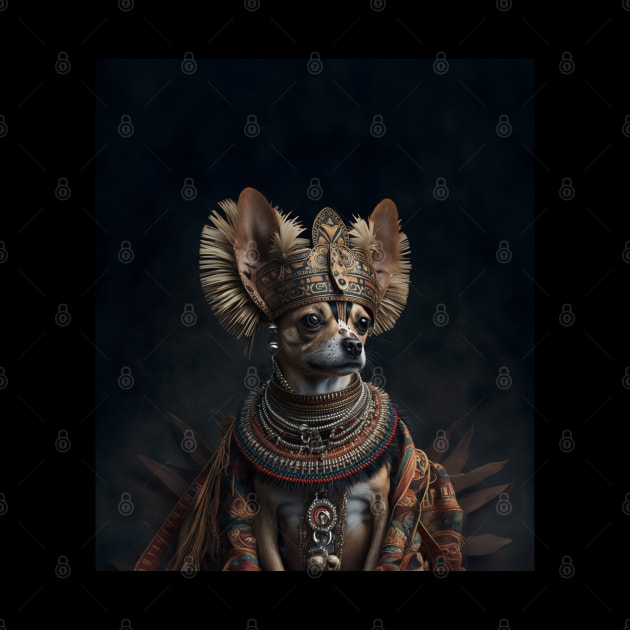 Chihuahua - Aztec King by HUH? Designs