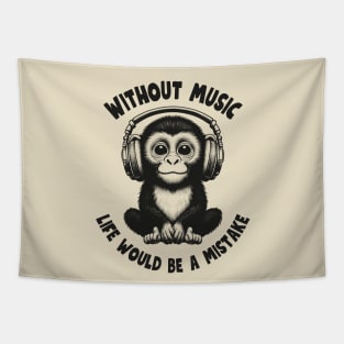 Music monkey Tapestry