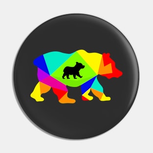 Colorful bear Pin