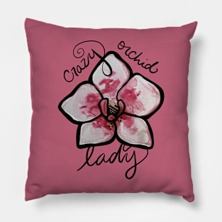 Crazy Orchid Lady Pillow