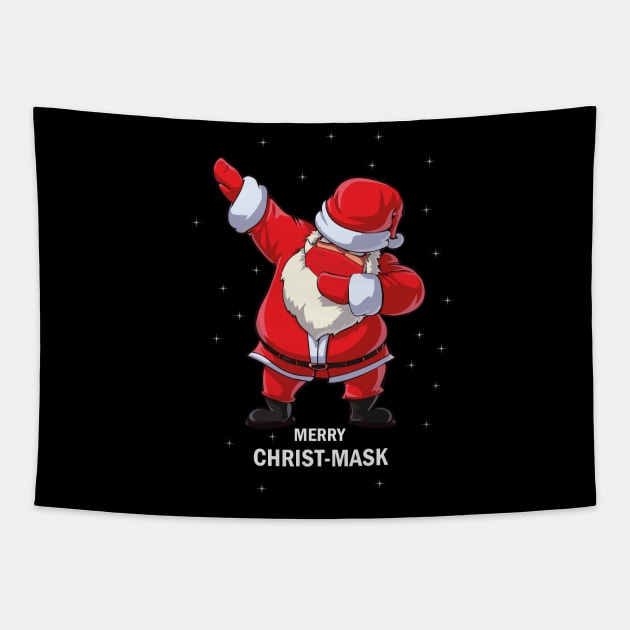 christmas in quarantine Dabbing Santa Tapestry by For You