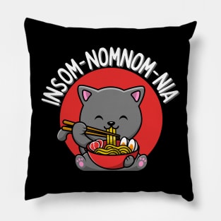 Insom-nomnom-nia Pillow