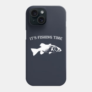 It's fishing time, Bass picture Phone Case