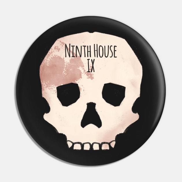 Ninth House - Gideon the Ninth Inspired Skull Pin by livelonganddraw