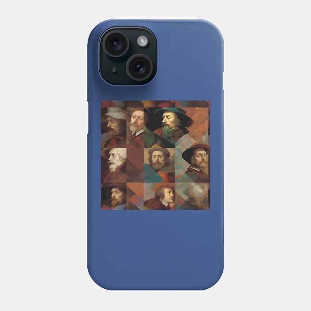 Rembrandt Paintings Mashup Phone Case by Grassroots Green