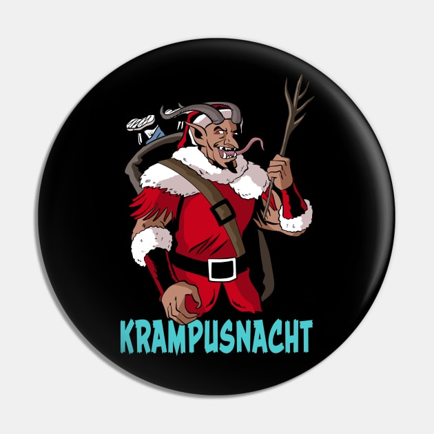 Krampusnacht Pin by AMK Comics