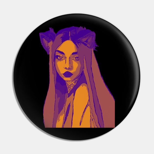 Cat Girl Pin by DravenWaylon