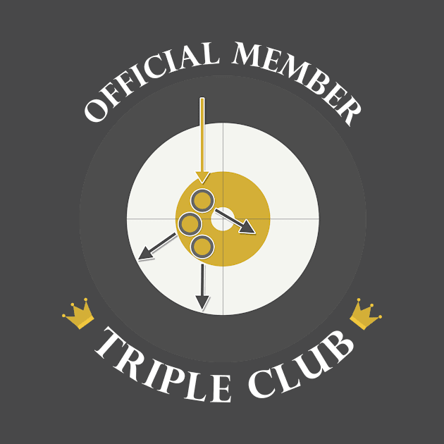 The "Triple Club" - White Text by itscurling