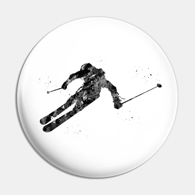 Ski Snow Boarder Pin by erzebeth