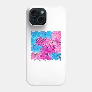 Pinkit blue Abstract Phone Case