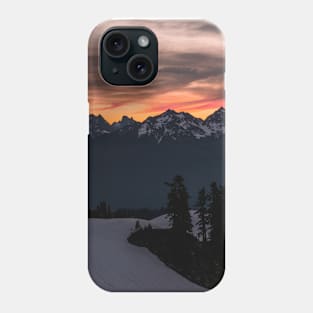 Cold Cascade Mountain Sunrise Phone Case