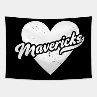 Vintage Mavericks School Spirit // High School Football Mascot // Go Mavericks Tapestry