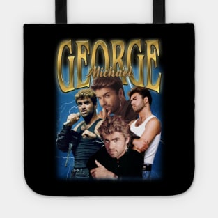 RETRO VINTAGE GEORGE MICHAEL 90S BOOTLEG STYLE Tote