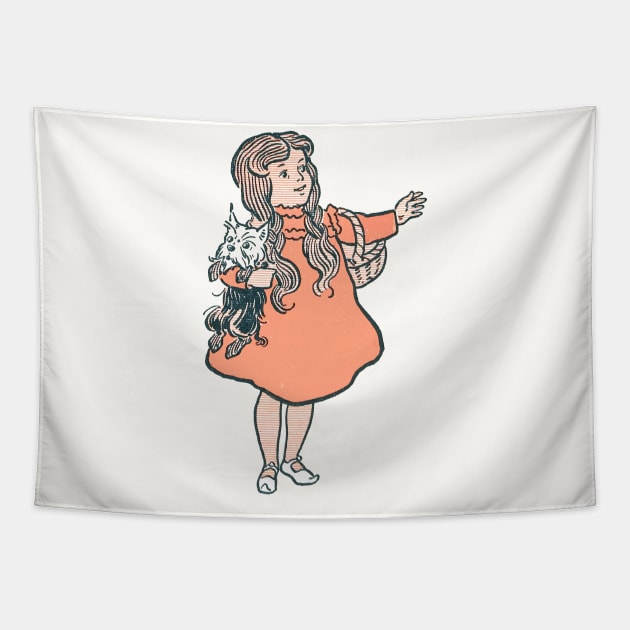 Dorothy holding Toto Tapestry by Quick Nick Pics