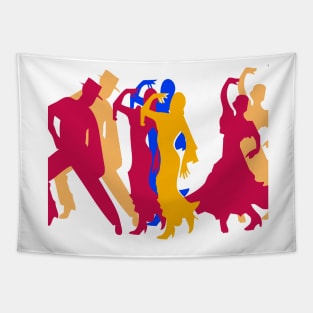 flaming flamenco transparent Tapestry