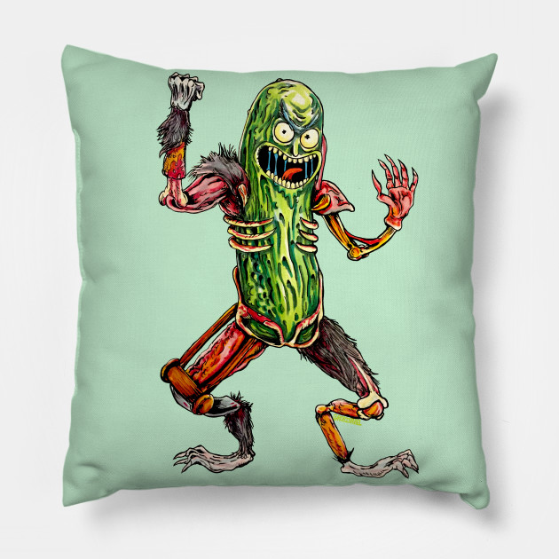 giant pickle rick pillow