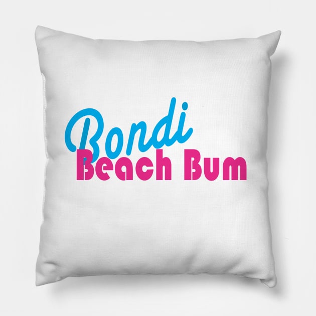 Bondi Beach bum Pillow by downundershooter