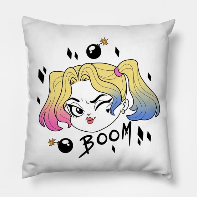 harley quinn Pillow by primemoment