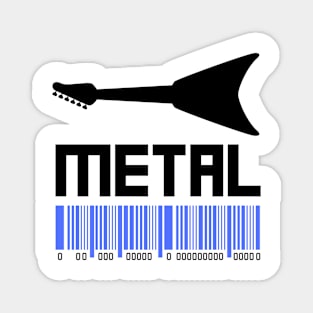 Metal Guitar Art Magnet