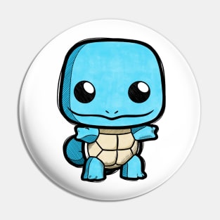 Blue Little Turtle Pin